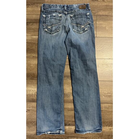 BKE Tyler Straight Jeans Distressed Ripped Size‎ 33R - Picture 5 of 9